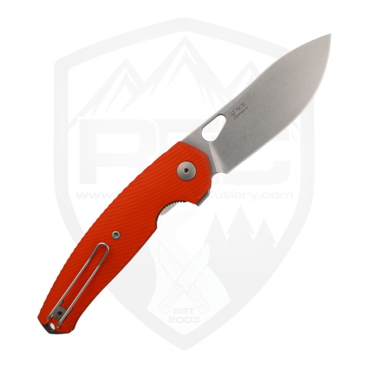 GiantMouse ACE Jagt, Orange G10 / Satin CPM MagnaCut