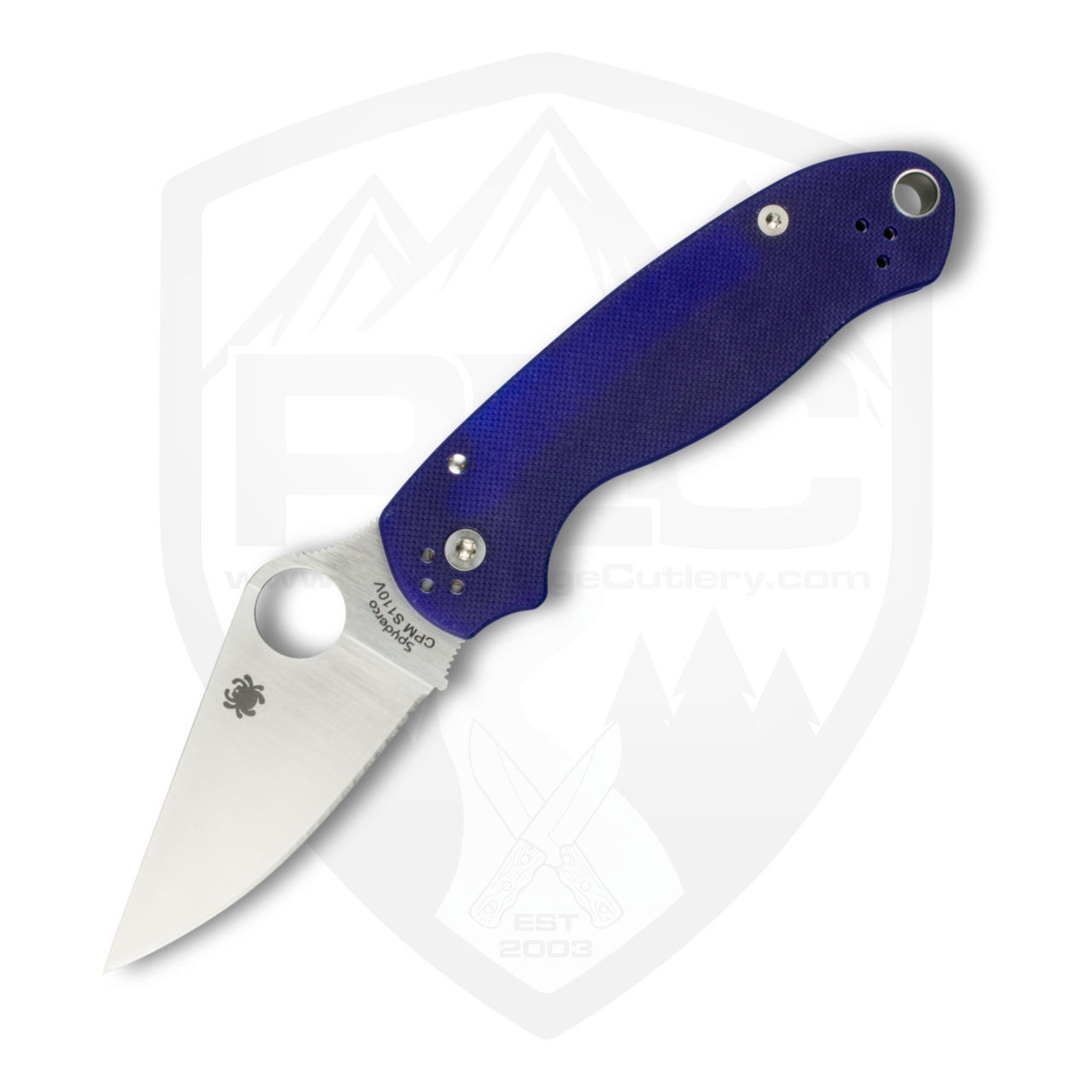 Spyderco Para 3, Dark Blue G10 / Satin CPM-S110V - C223GPDBL