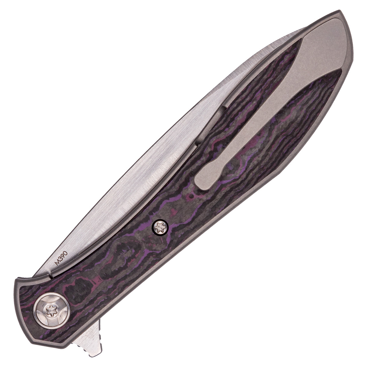 Multi Stone Inlay Trapper Knife - Malouf on the Plaza