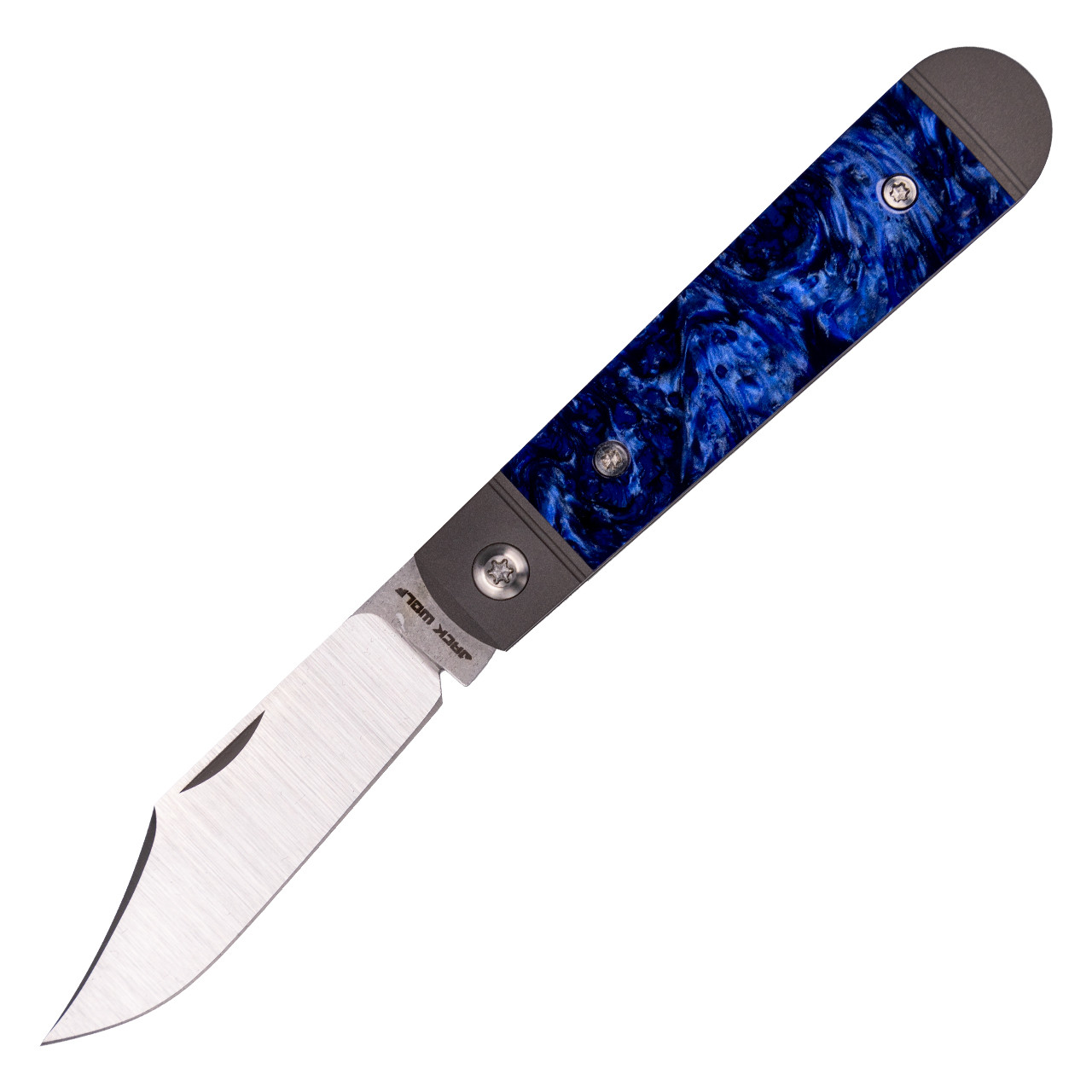Jack Wolf Knives Little Bro Jack, Kirinite Crystal Lake / Satin S90V