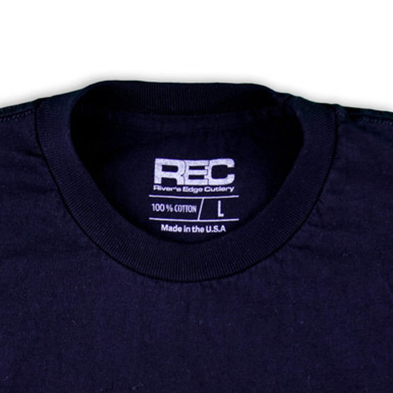 REC T Shirt Black with Bear Logo Made in USA