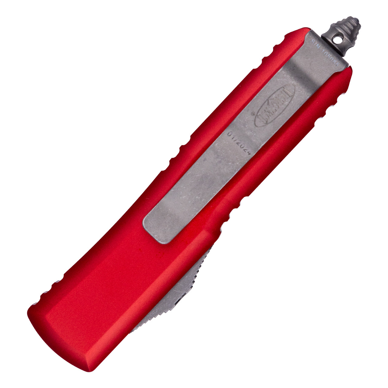 Microtech UTX-85 Tanto, Red Aluminum | Apocalyptic M390MK