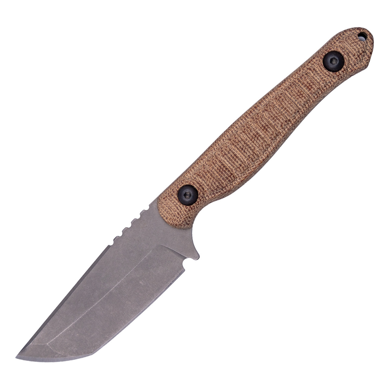Wachtman Knife & Tool Eddy 2 Tanto Natural Micarta / AEB-L