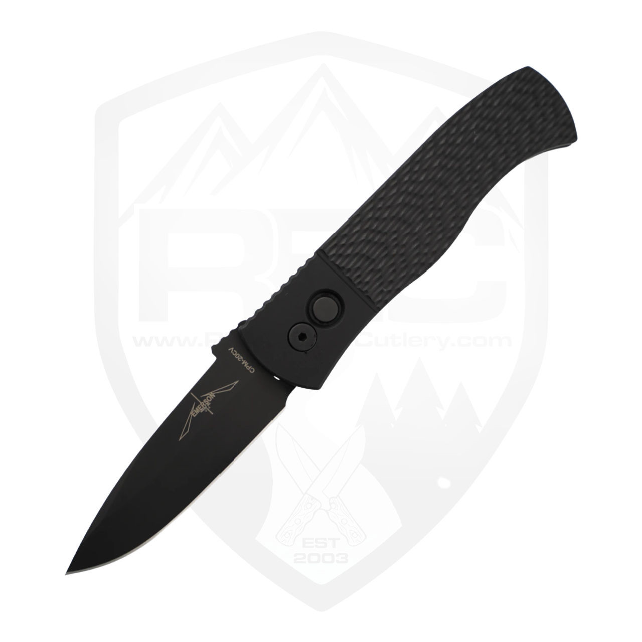 Pro-Tech Emerson CQC7 Spearpoint Blk Jig Aluminum, DLC 20CV
