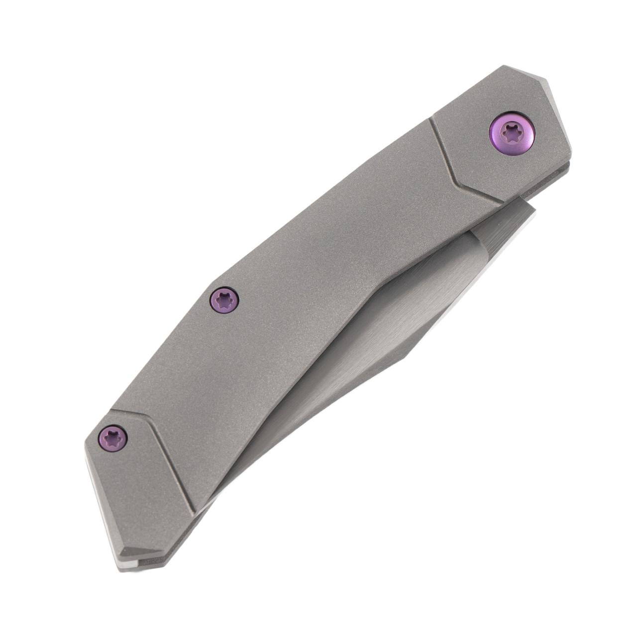 Jack Wolf Knives Mini Cyborg Jack Smooth Titanium, Hand Satin S90V
