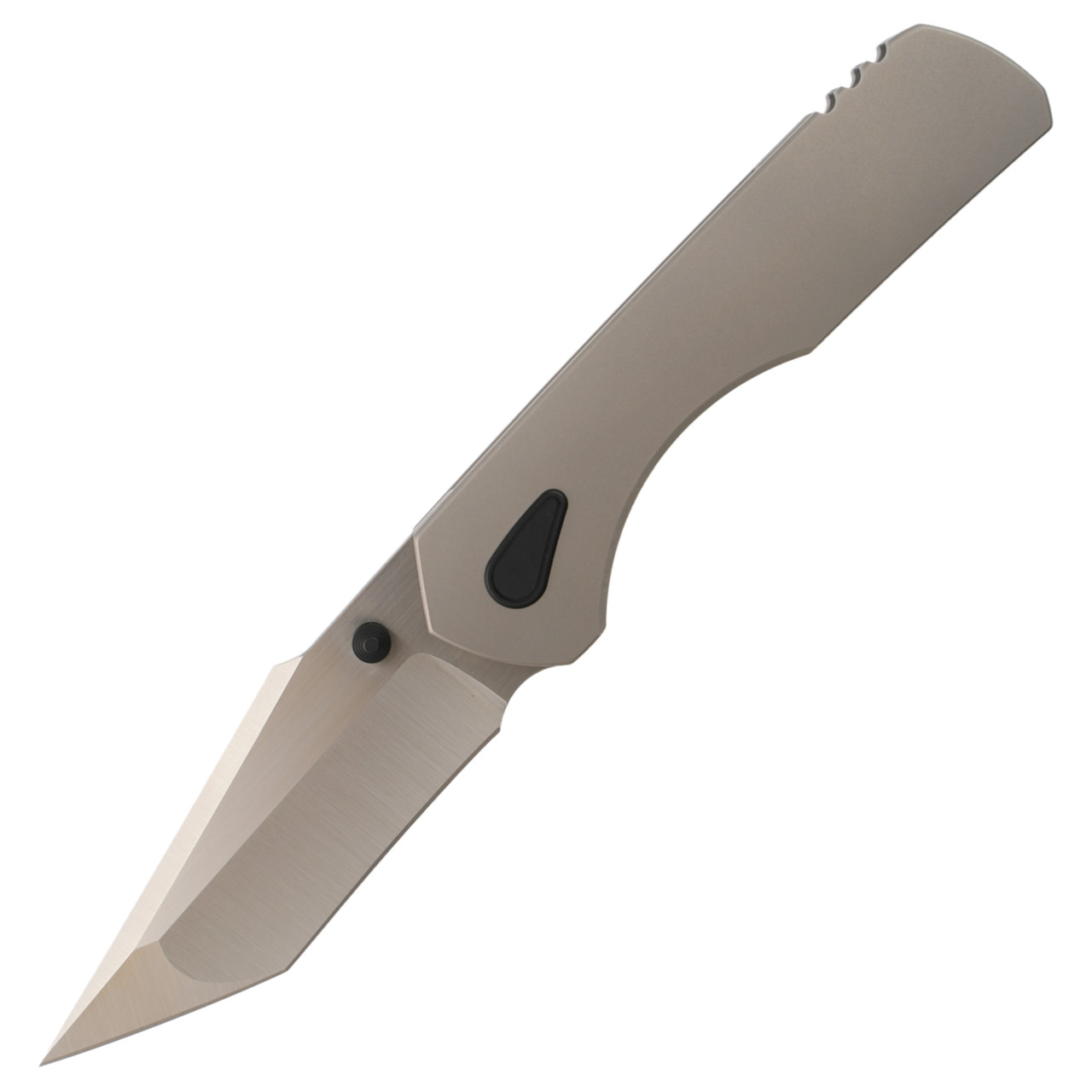 Brian Brown Knives Production Corvus Blasted Titanium, Satin M390