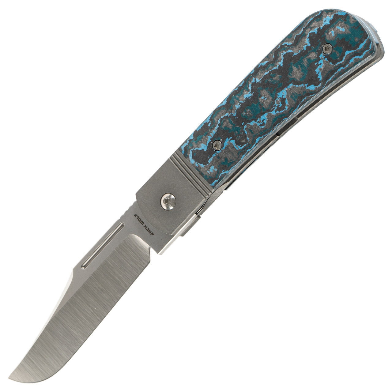 Jack Wolf Knives The Benny Arctic Storm, Belt Satin S90V