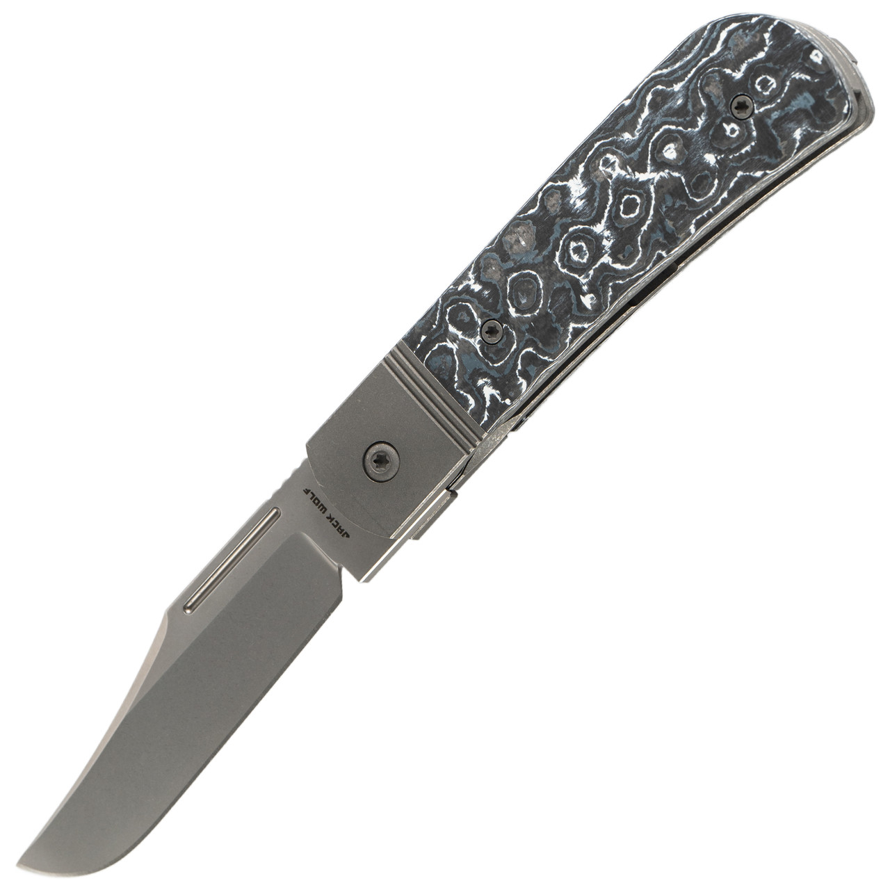 Jack Wolf Knives The Benny White Storm, Stonewash S90V