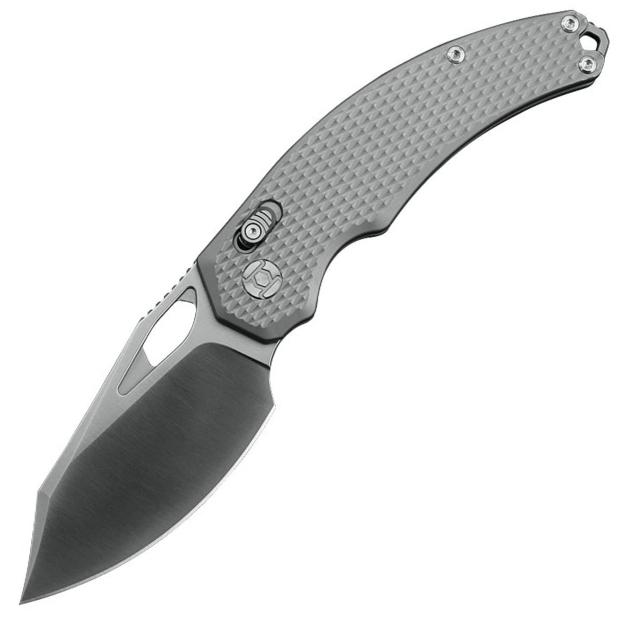 Kunwu X-Padre | Textured Titanium, Satin Elmax Blade