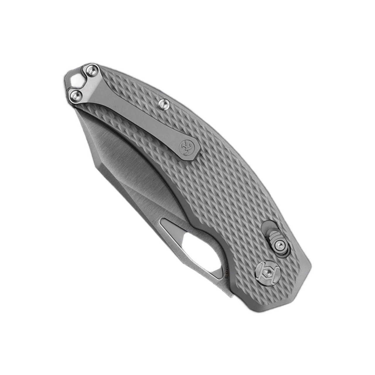Kunwu X-Padre | Textured Titanium, Satin Elmax Blade