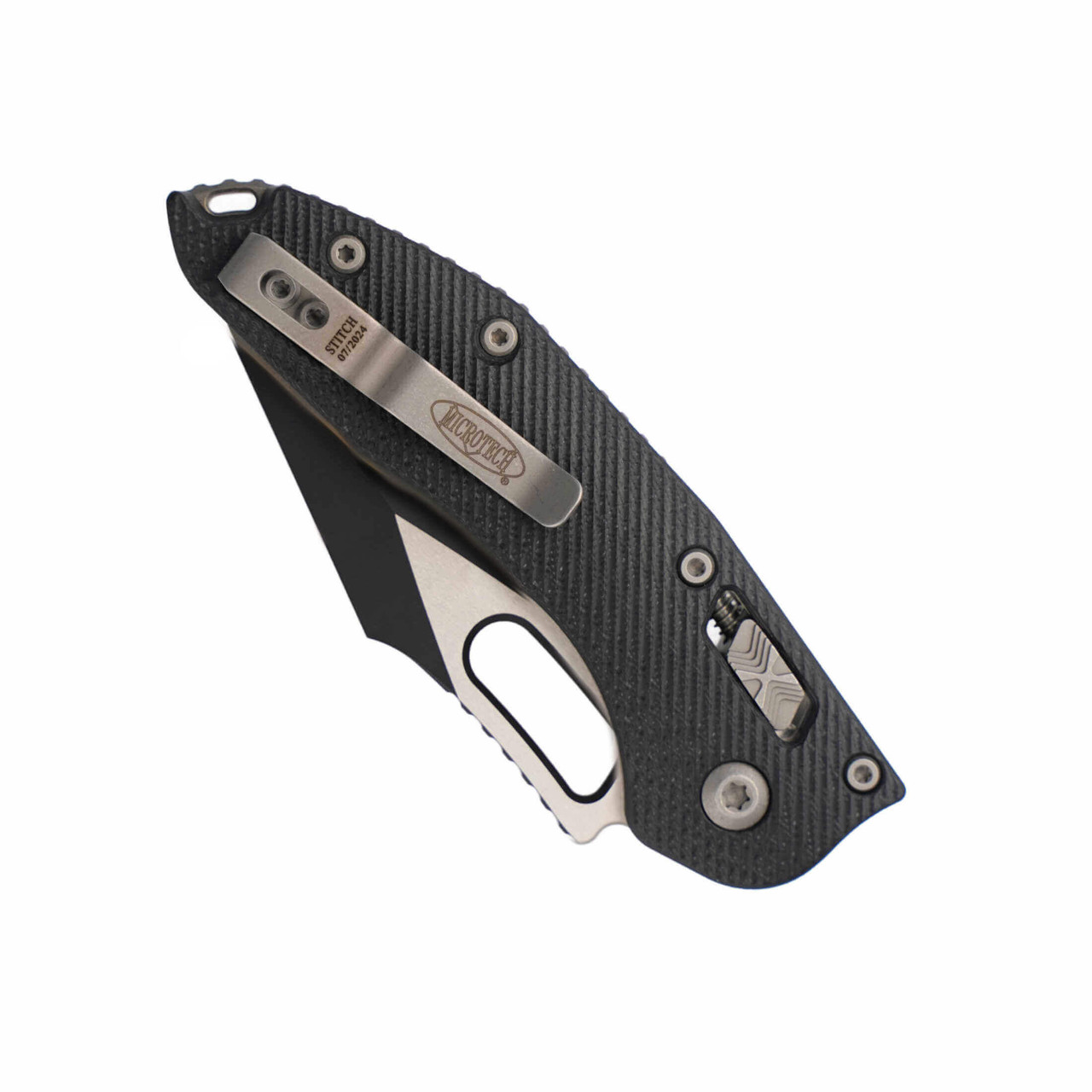 Microtech Stitch Ram-Lok | Black G10, Black M390MK