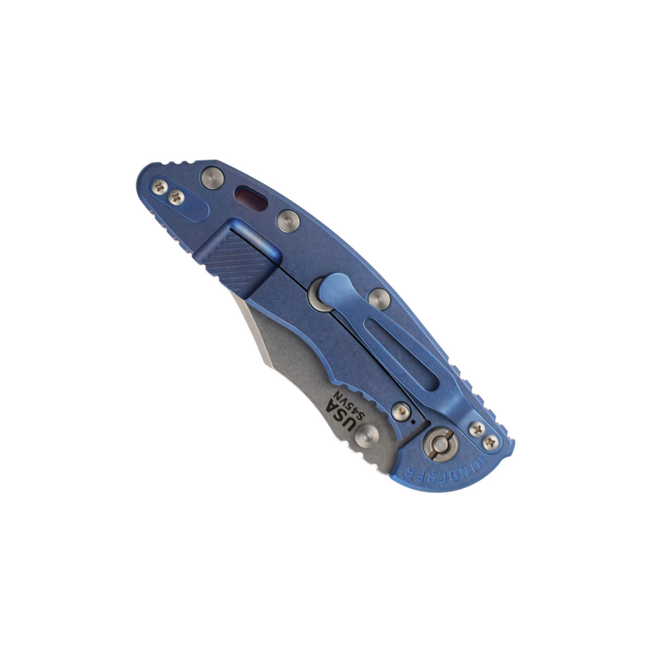Hinderer XM-18 3.5 | Bowie, Non-Flipper | Stonewash Blue
