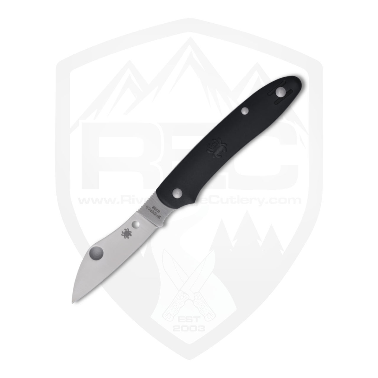 Spyderco Roadie XL | Black Slipjoint Satin M398 - C267BKP