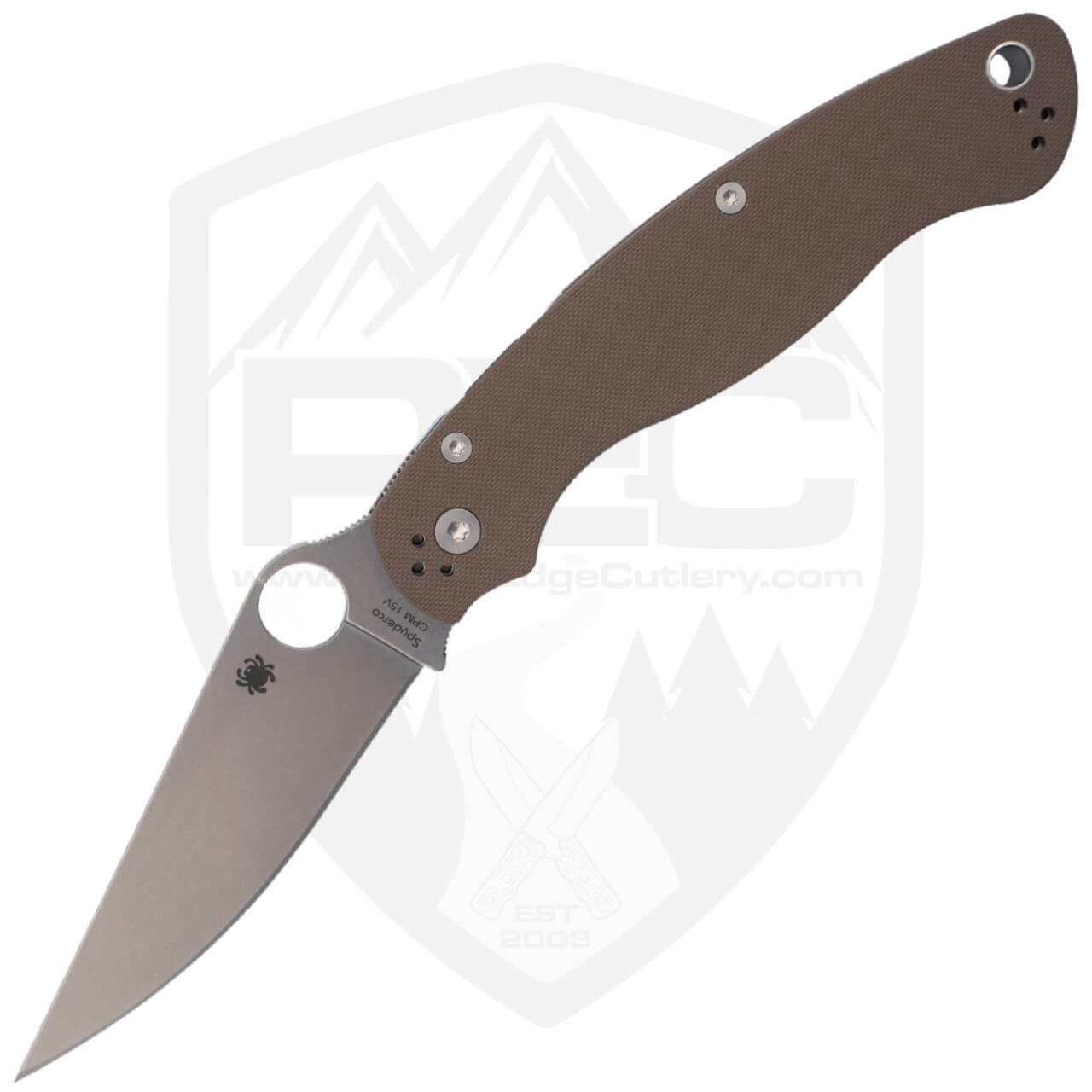 Spyderco Military 2 | Brown G10 Stonewash 15V - C36GPBN15V2