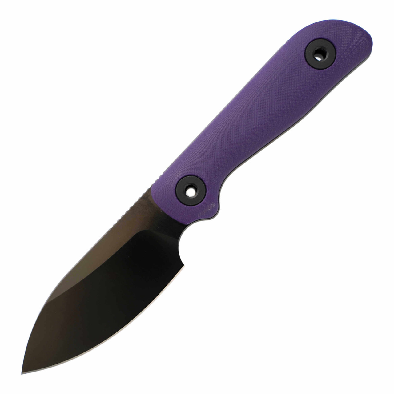 Kunwu Stiffy P Fixed Blade Purple G10 Black Vanadis 8 - F705PL-3