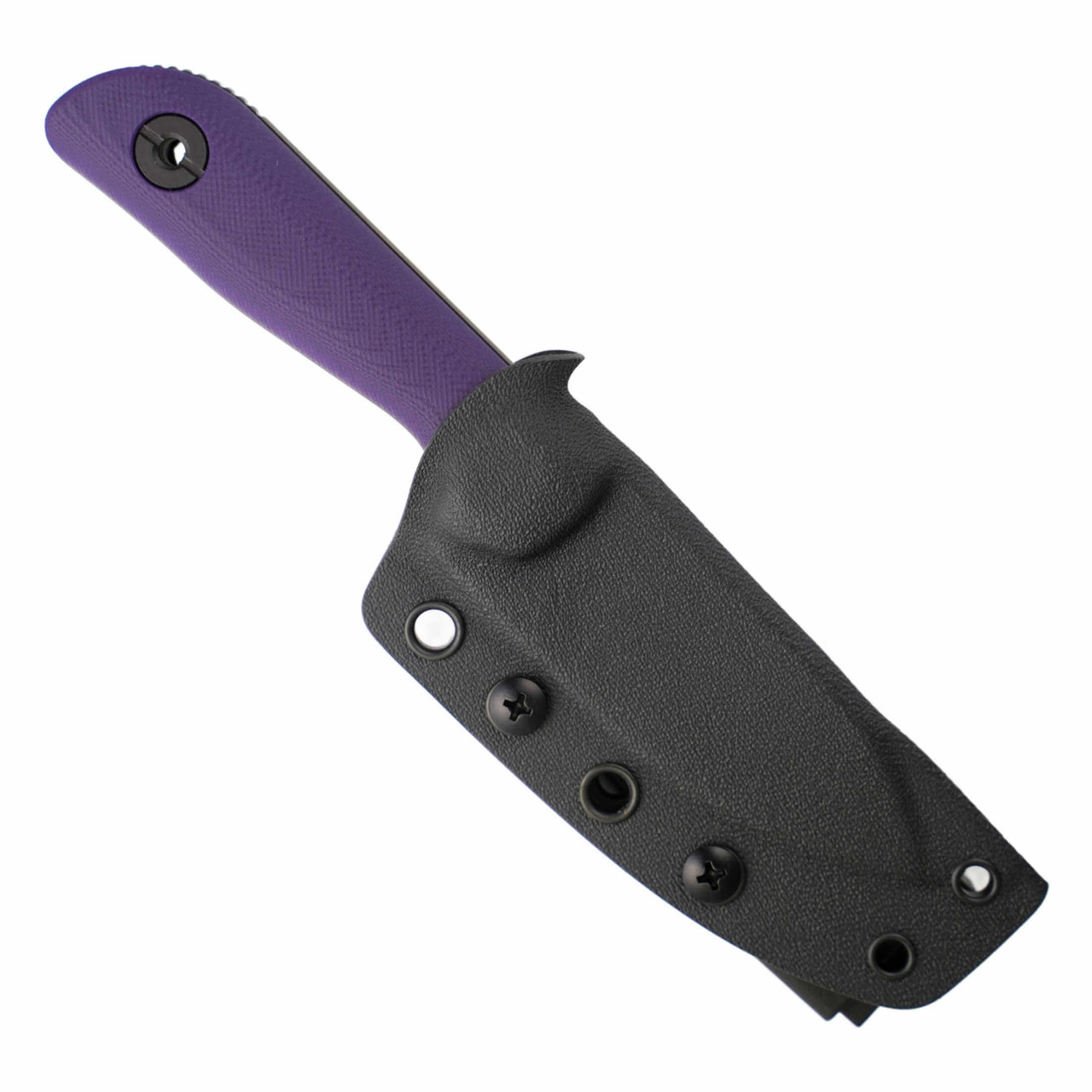 Kunwu Stiffy P Fixed Blade Purple G10 Black Vanadis 8 - F705PL-3