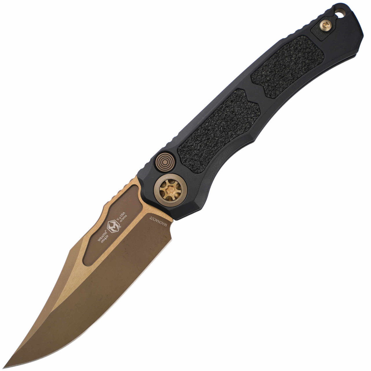 Heretic Wraith V4 Bowie Black, Bronze Stonewash MagnaCut