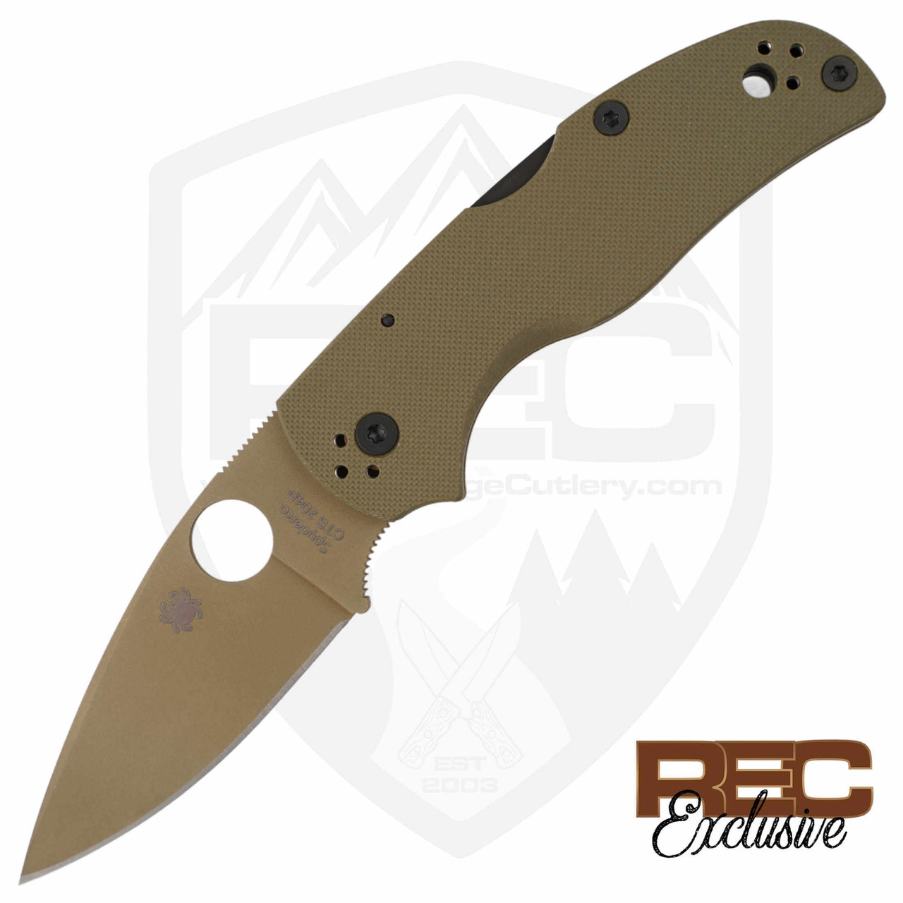 Spyderco Native 5 | REC Exclusive OD Green G10 FDE 204P