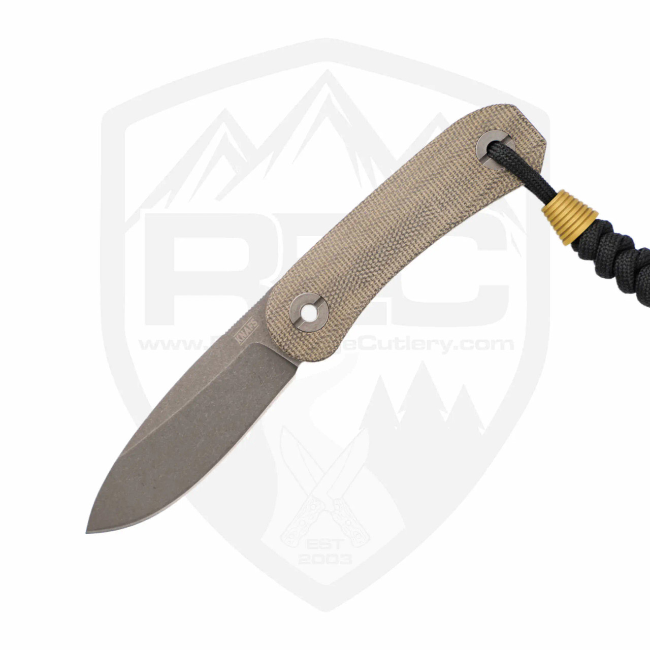 Knafs Lander 4 Fixed Blade | Drop Point, Green Micarta