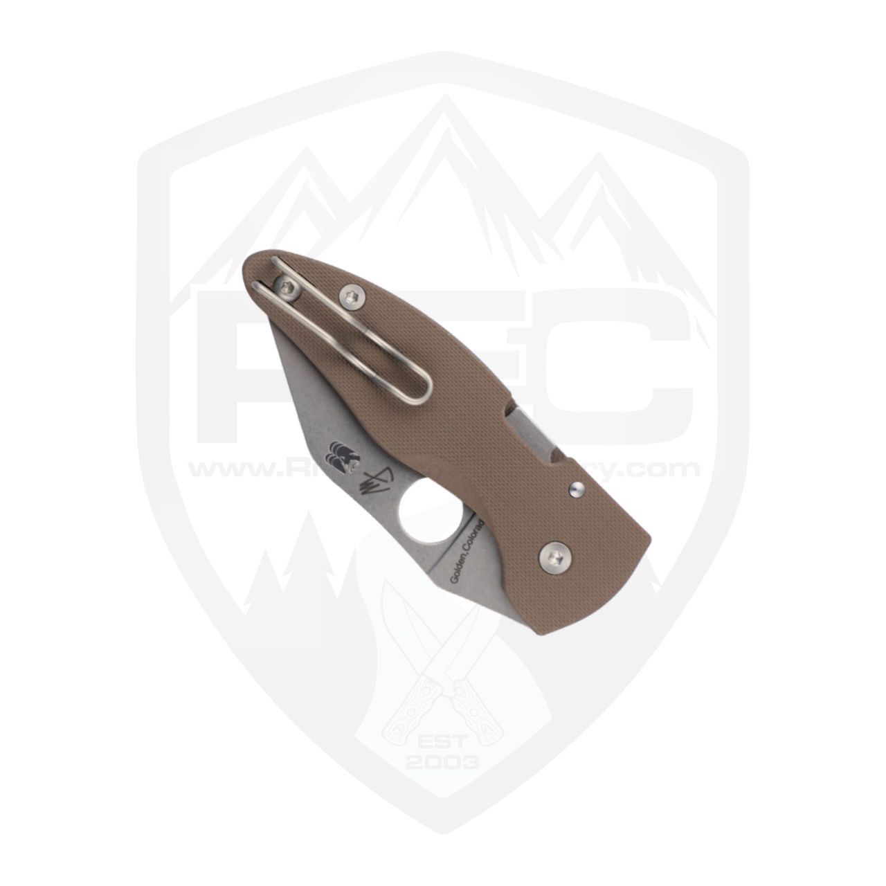 Spyderco MicroJimbo | CPM 15V Sprint Run Brown G10