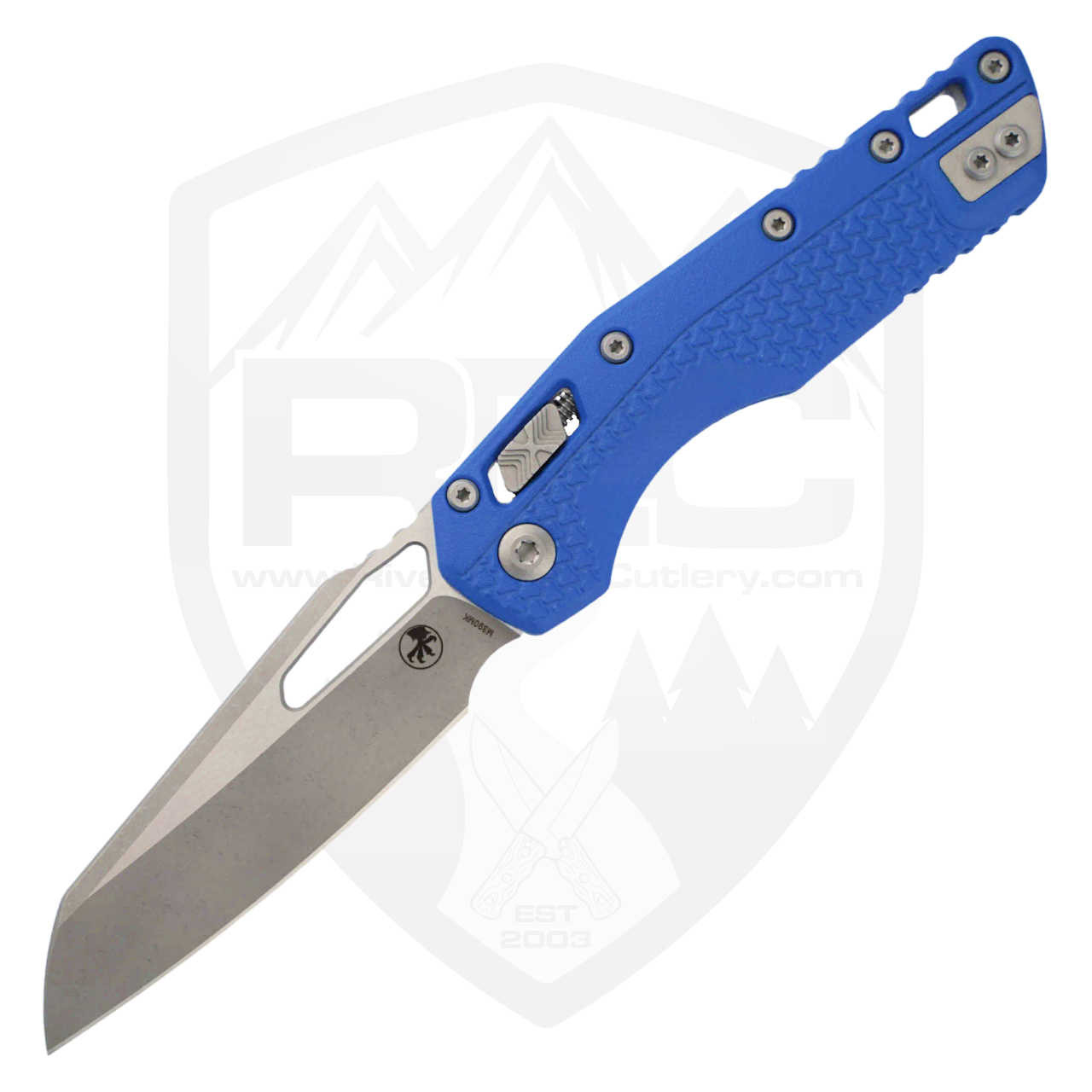Microtech MSI RAM-LOK | Blue Folding Knife| 210T-10APPMCBL
