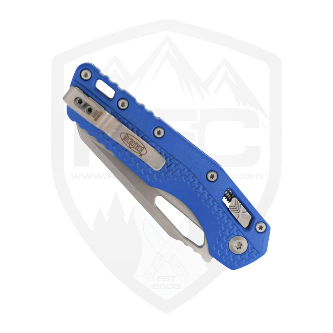 Microtech MSI RAM-LOK | Blue Folding Knife| 210T-10APPMCBL