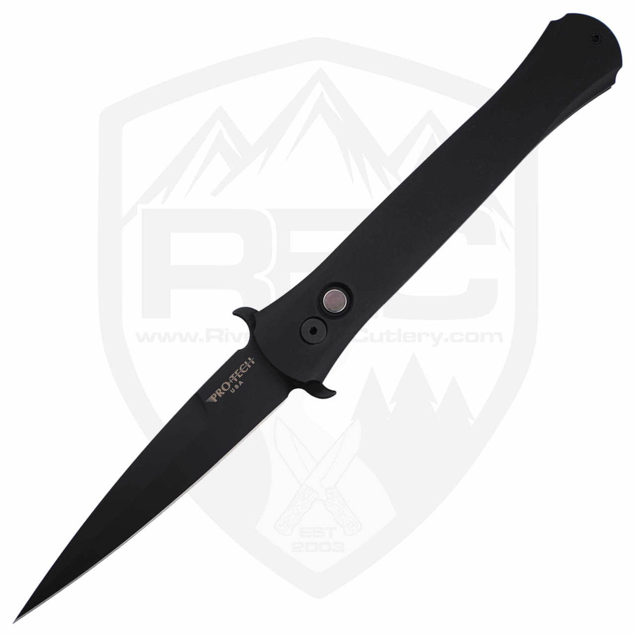 黒マント様 未使用 HOLMENKOL SUPER PRO PLUS ProTech Large Don | Black Stiletto Auto with Pearl Button