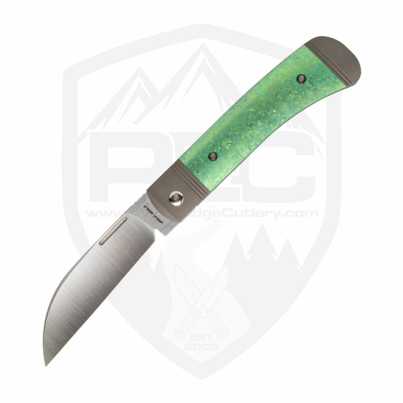 Jack Wolf Diamondback Jack | Green Crystallized Ti S90V