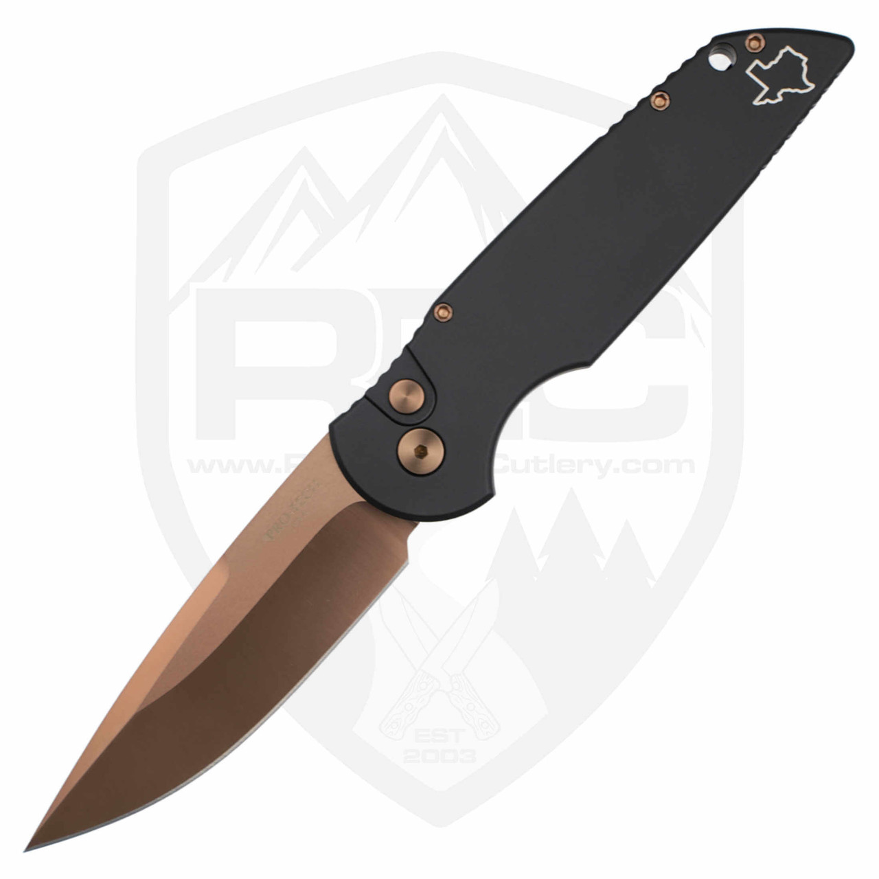 ProTech TR-3 Auto | Rose Gold Texas Blade Show Ltd. Edition