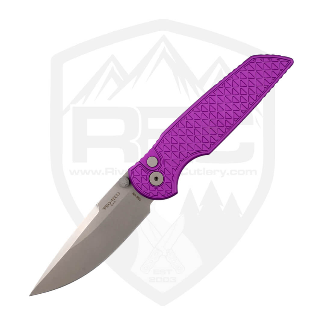 ProTech TR-3 Integrity | Purple Relic with Stonewash S35VN