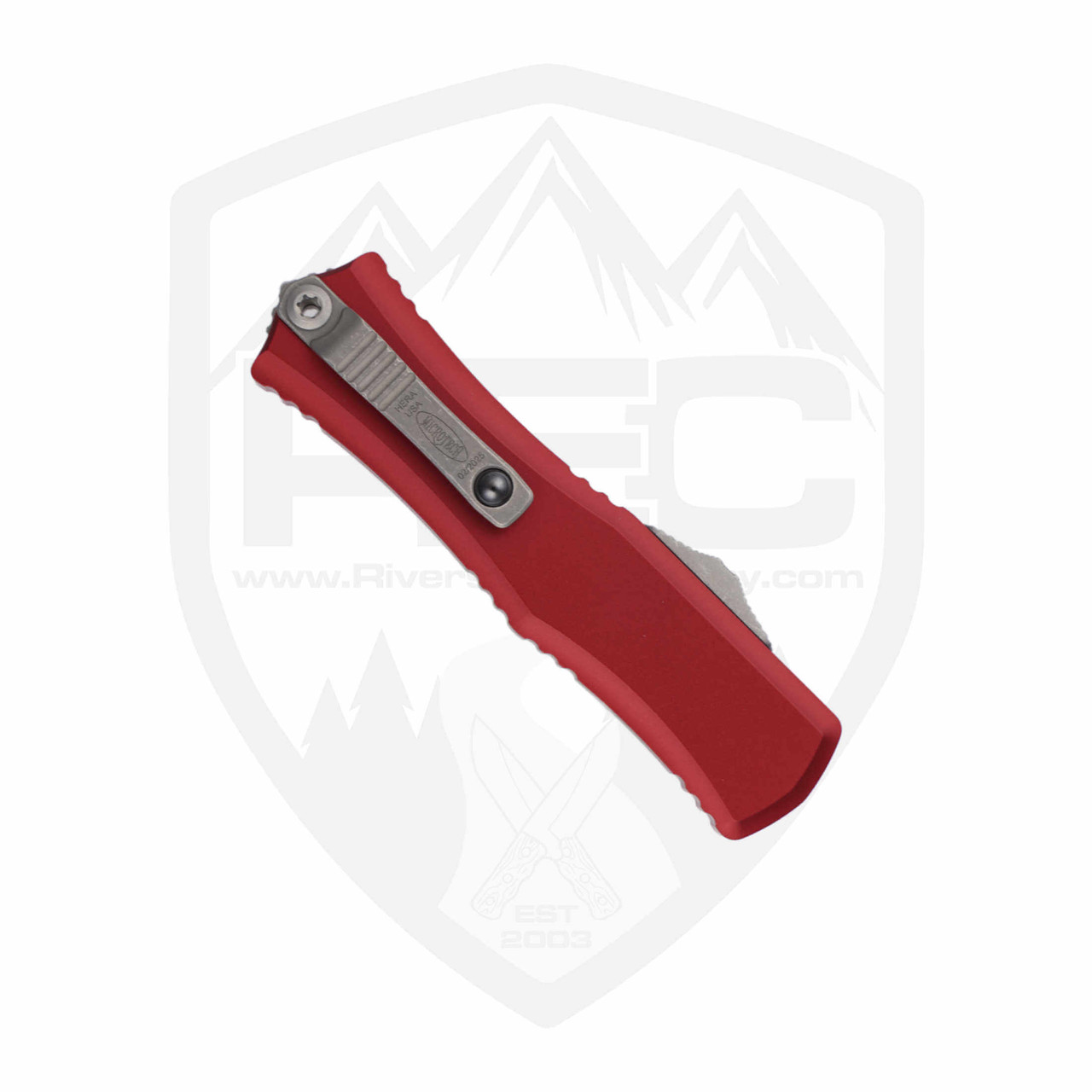 Microtech Hera 2 Mini | Red Aluminum with Apocalyptic Blade