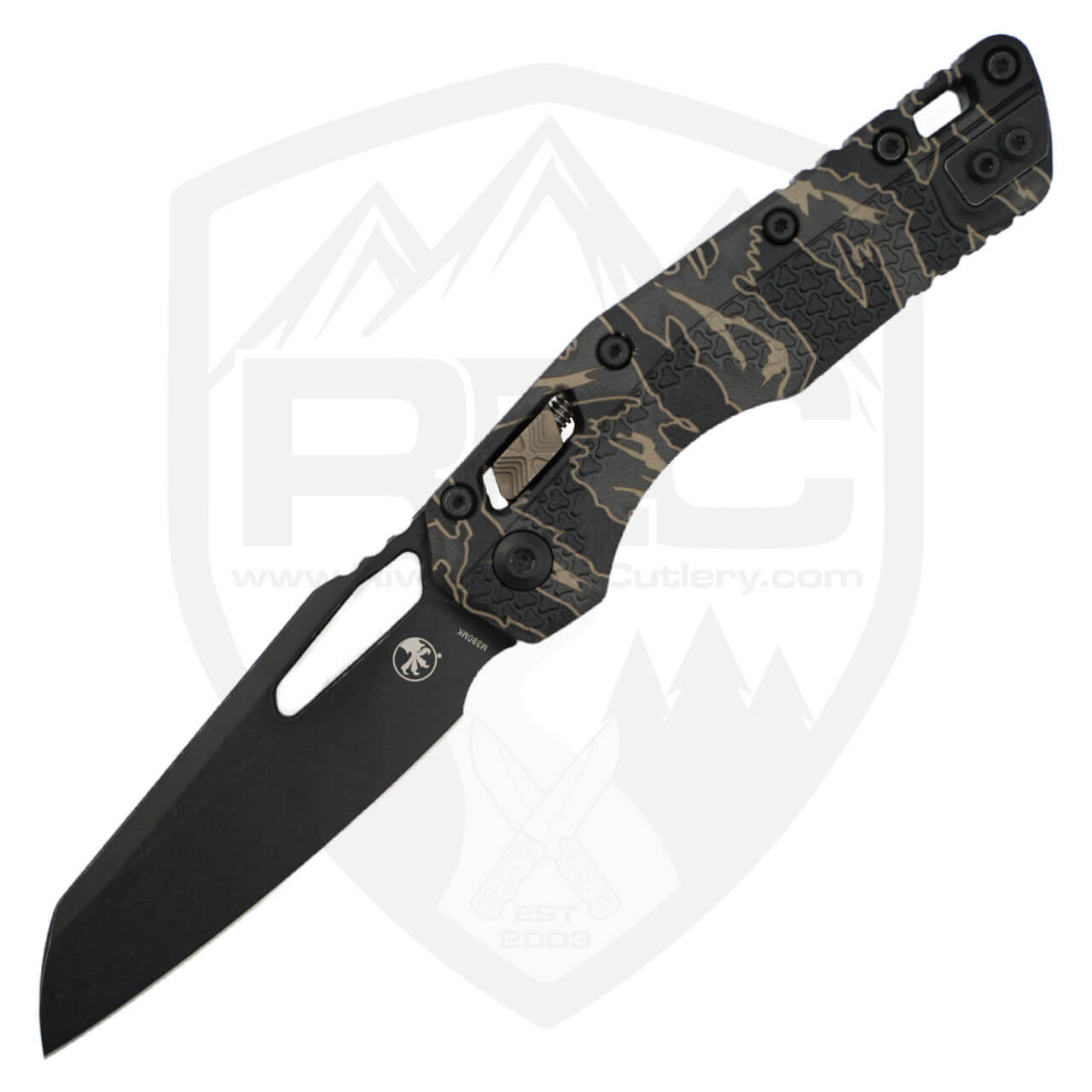 Microtech MSI Ram-Lok | Tiger Stripe Camo with M390MK