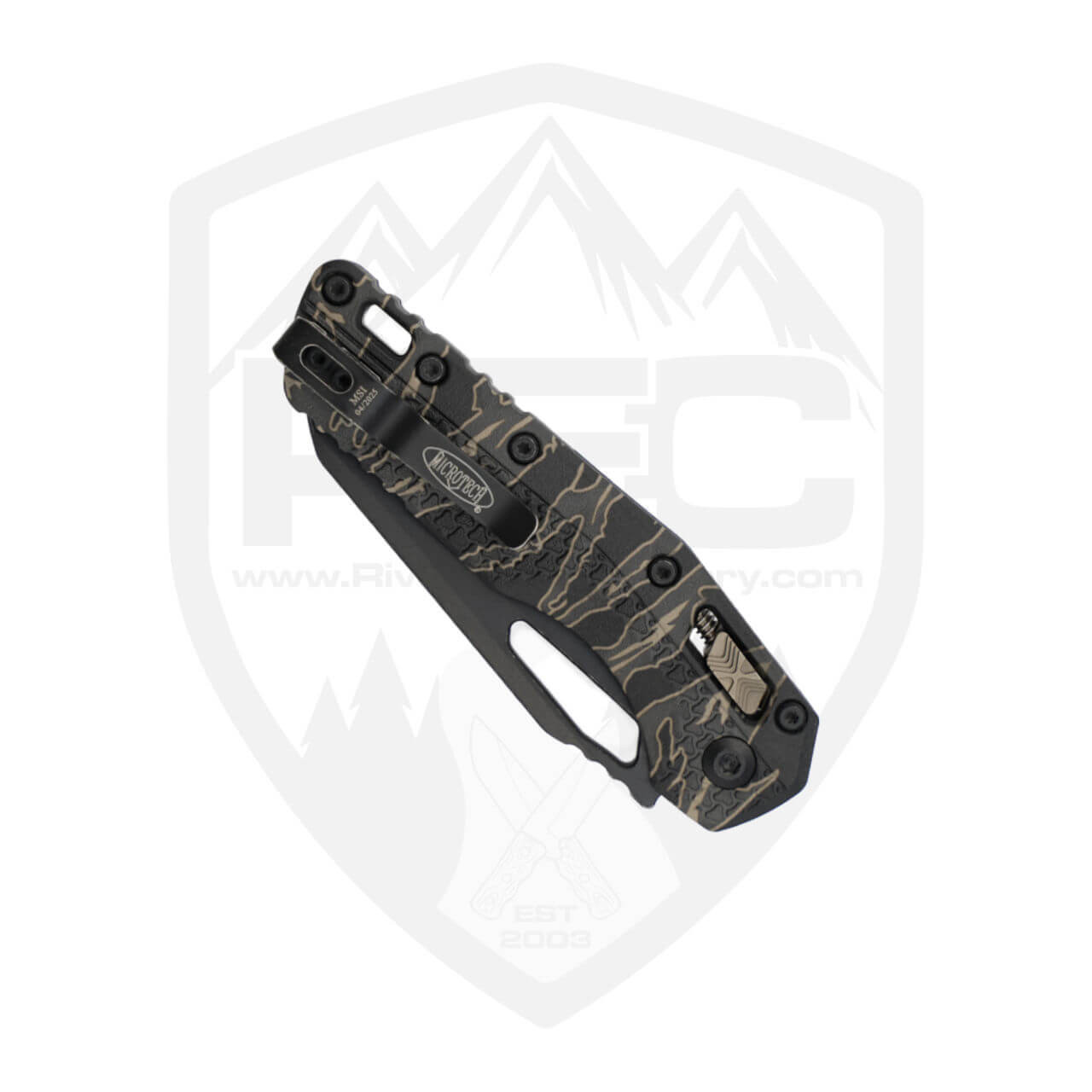 Microtech MSI Ram-Lok | Tiger Stripe Camo with M390MK