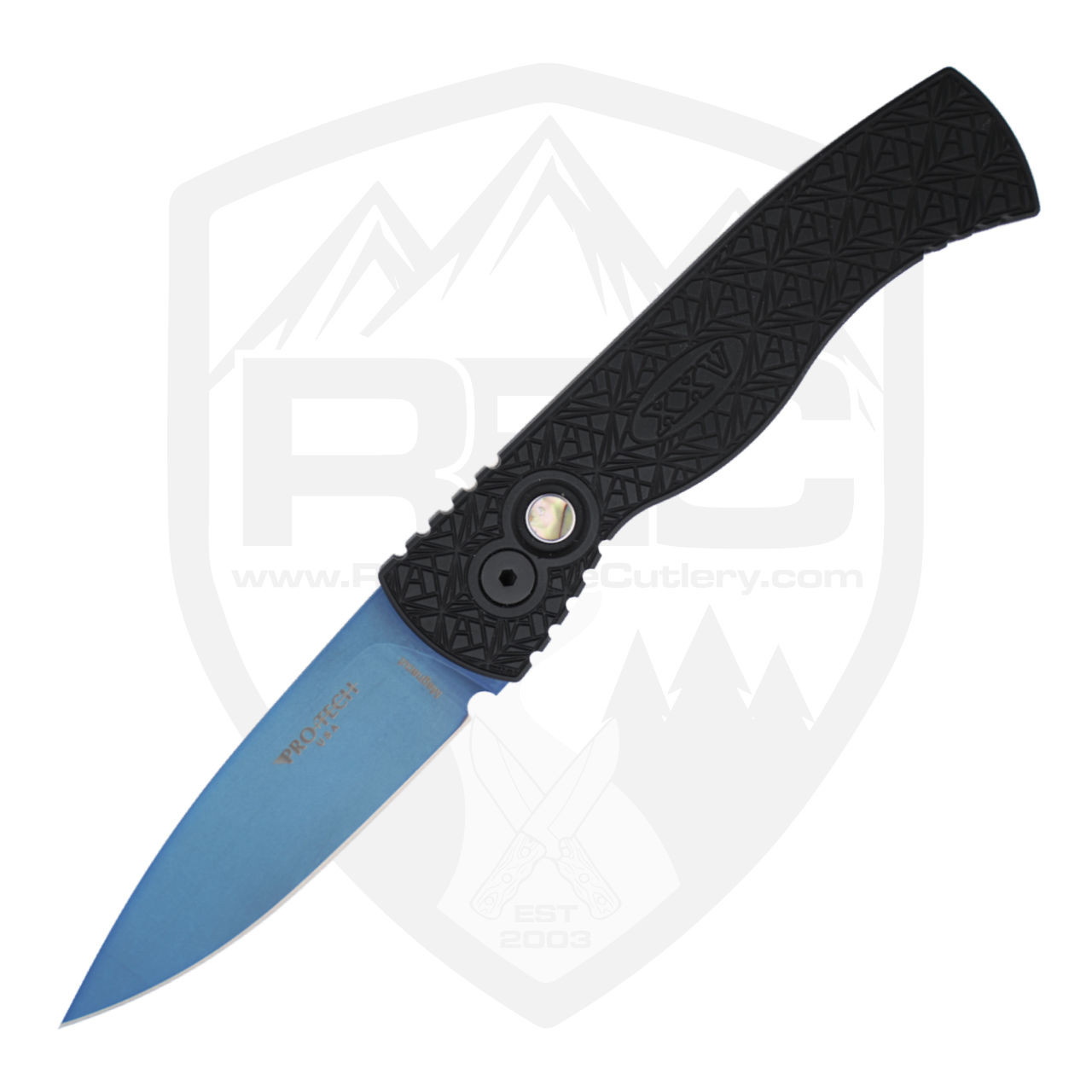 ProTech TR-2 Nexus | Black Aluminum, Sapphire Blue MagnaCut