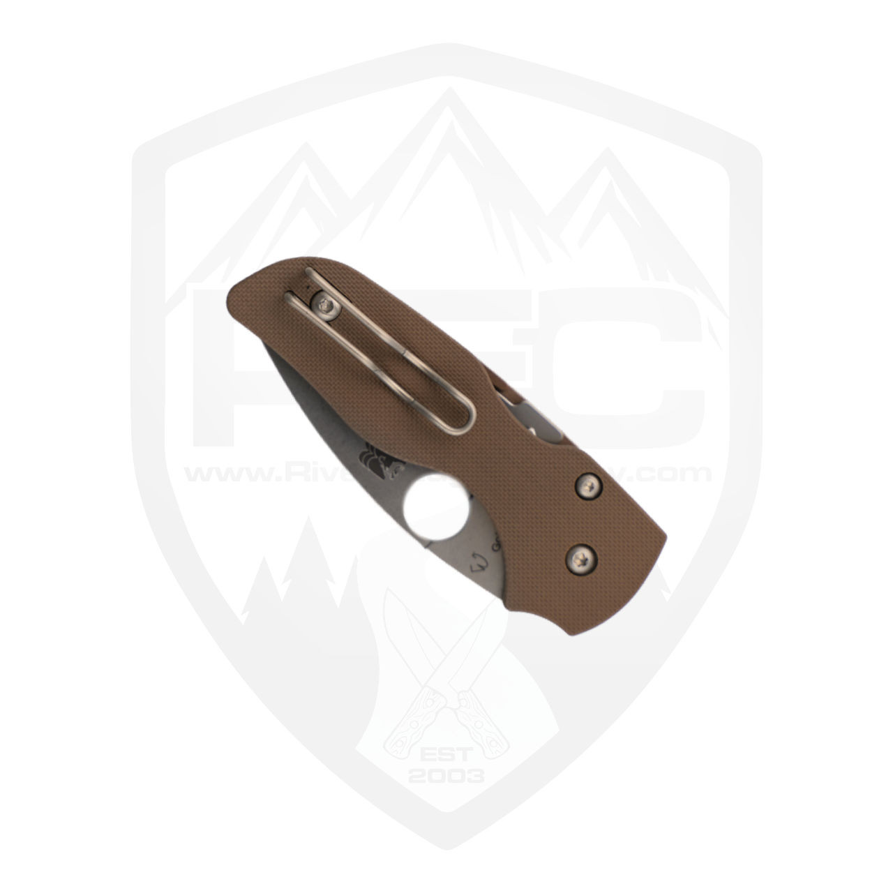 Spyderco Lil Native Brown G10, Stonewash 15V - C230GPBN15V