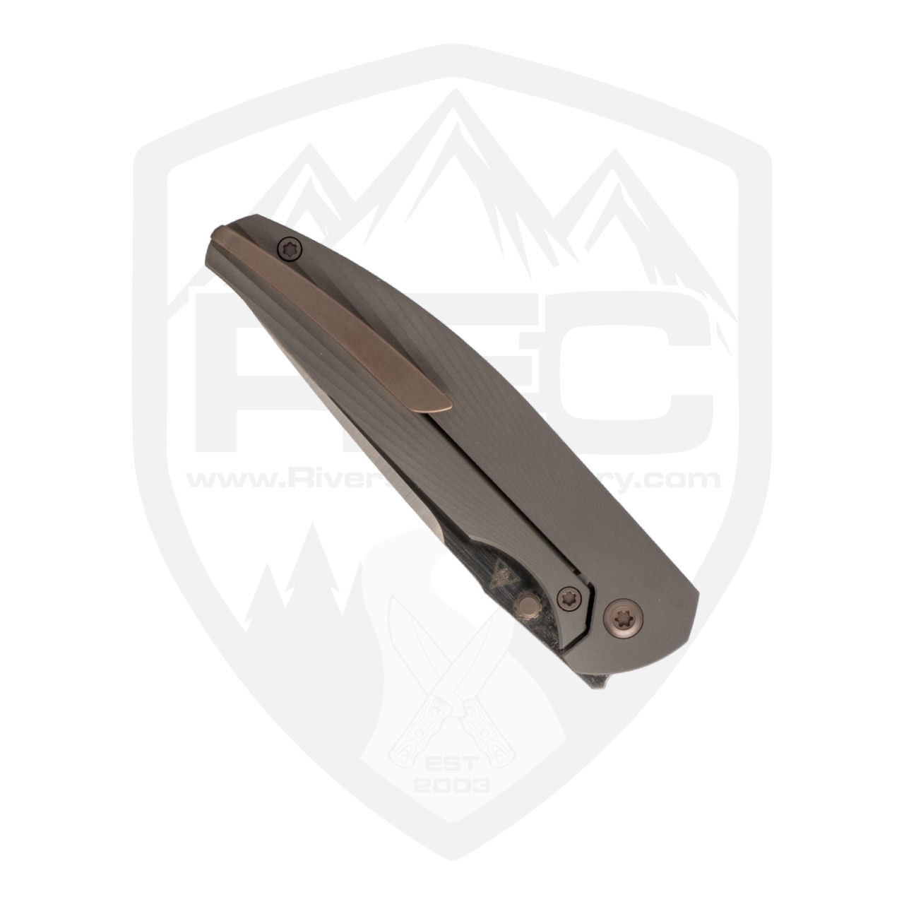 Jack Wolf Knives Tango Titanium Sunburst, Belt Satin S90V