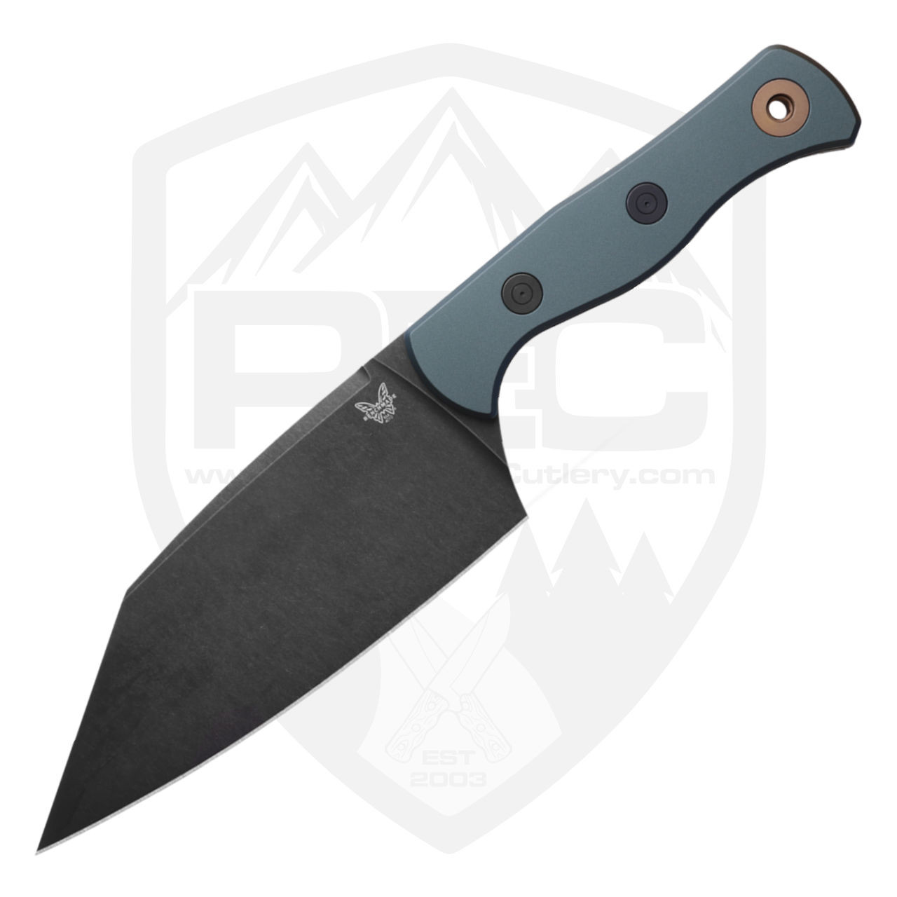 Benchmade Station Knife Limited Edition Taiga Green Aluminum, DLC