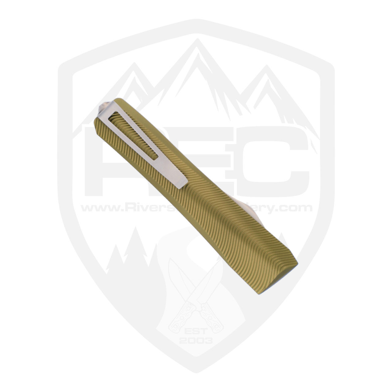 Core Edge USA 0331 OTF Tanto OD Green Pulsar Milled Aluminum