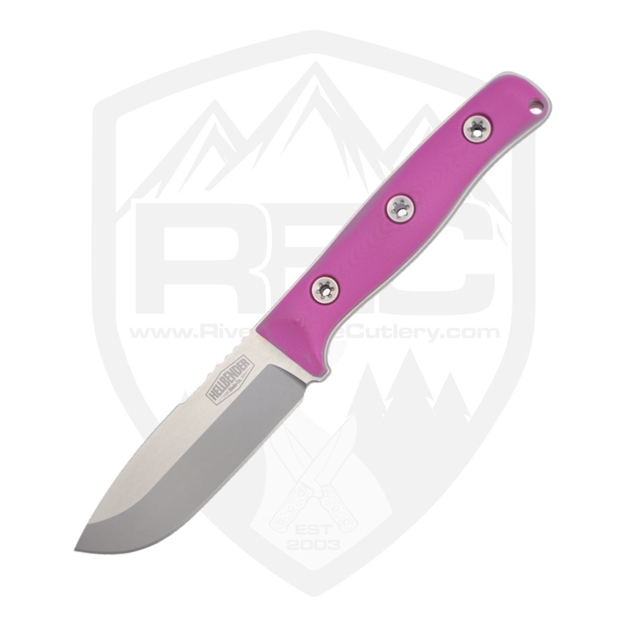 Hellbender Blade Co Snot Otter 2.8FS, Pink G10 Satin S90V Hellbender Blade Co Snot Otter 2.8FS, Pink G10 Satin S90V