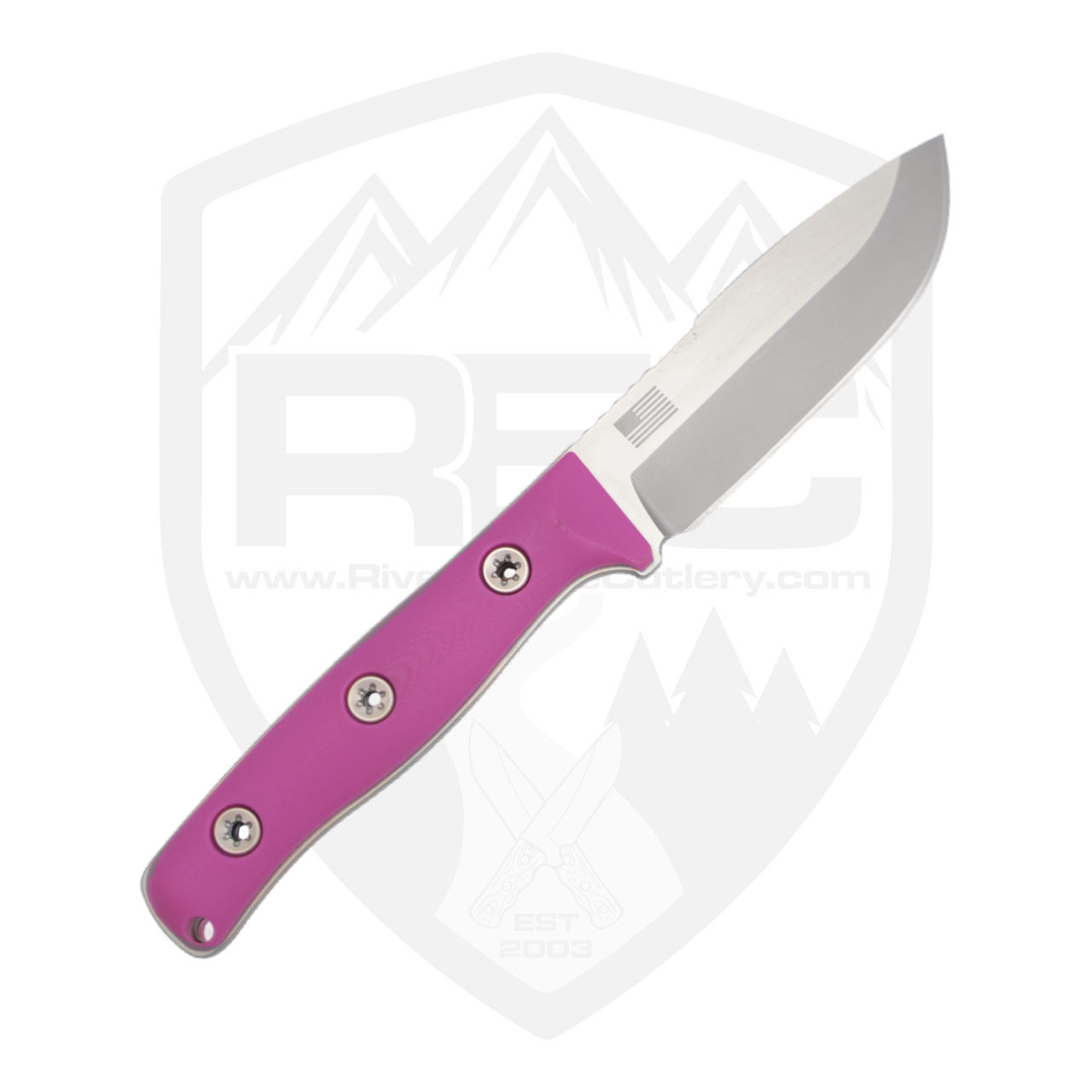 Hellbender Blade Co Snot Otter 2.8FS, Pink G10 Satin S90V