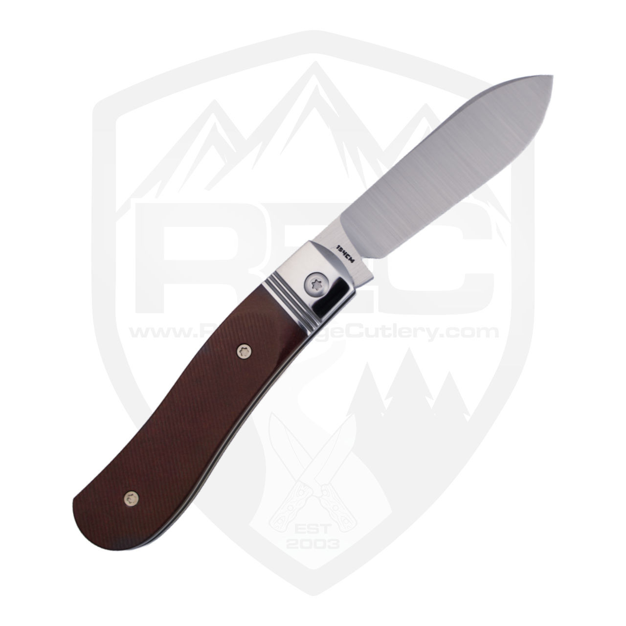Jack Wolf Knives K9 Jack Steel Series Redstone Richlite Sawcut