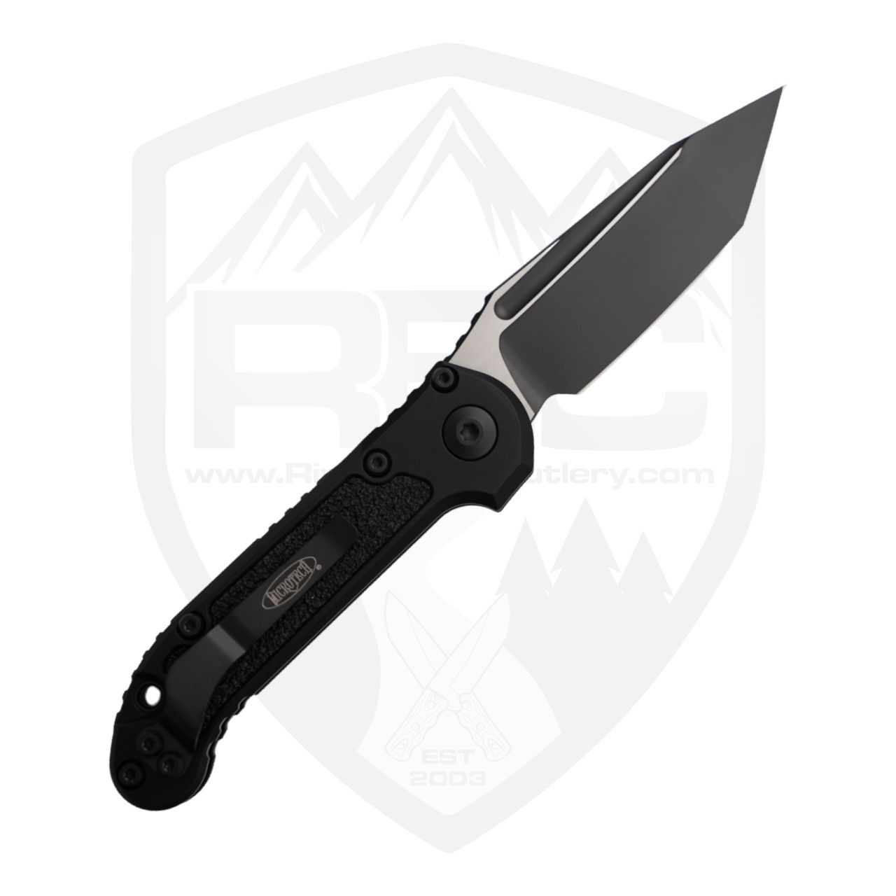 Microtech LUDT Gen 3 Tanto Black Aluminum, Black M390MK - 1136-1T