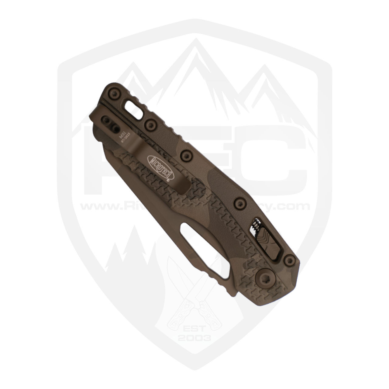 Microtech MSI Chocolate Camo Polymer, Stonewash M390MK - 210T