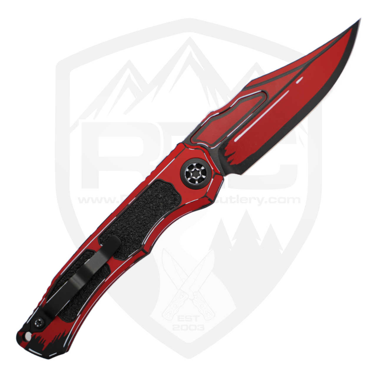 Heretic Wraith Auto V4 Bowie Cel Shade Red, MagnaCut - H002-CS-RD