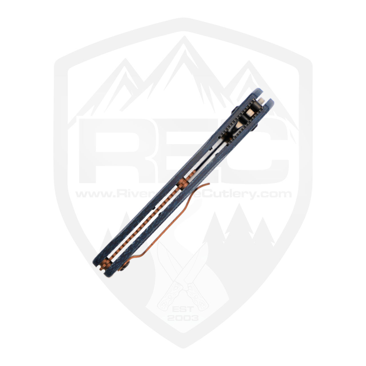 Benchmade Osborne Blue Denim Micarta, Satin M390 - 940-4