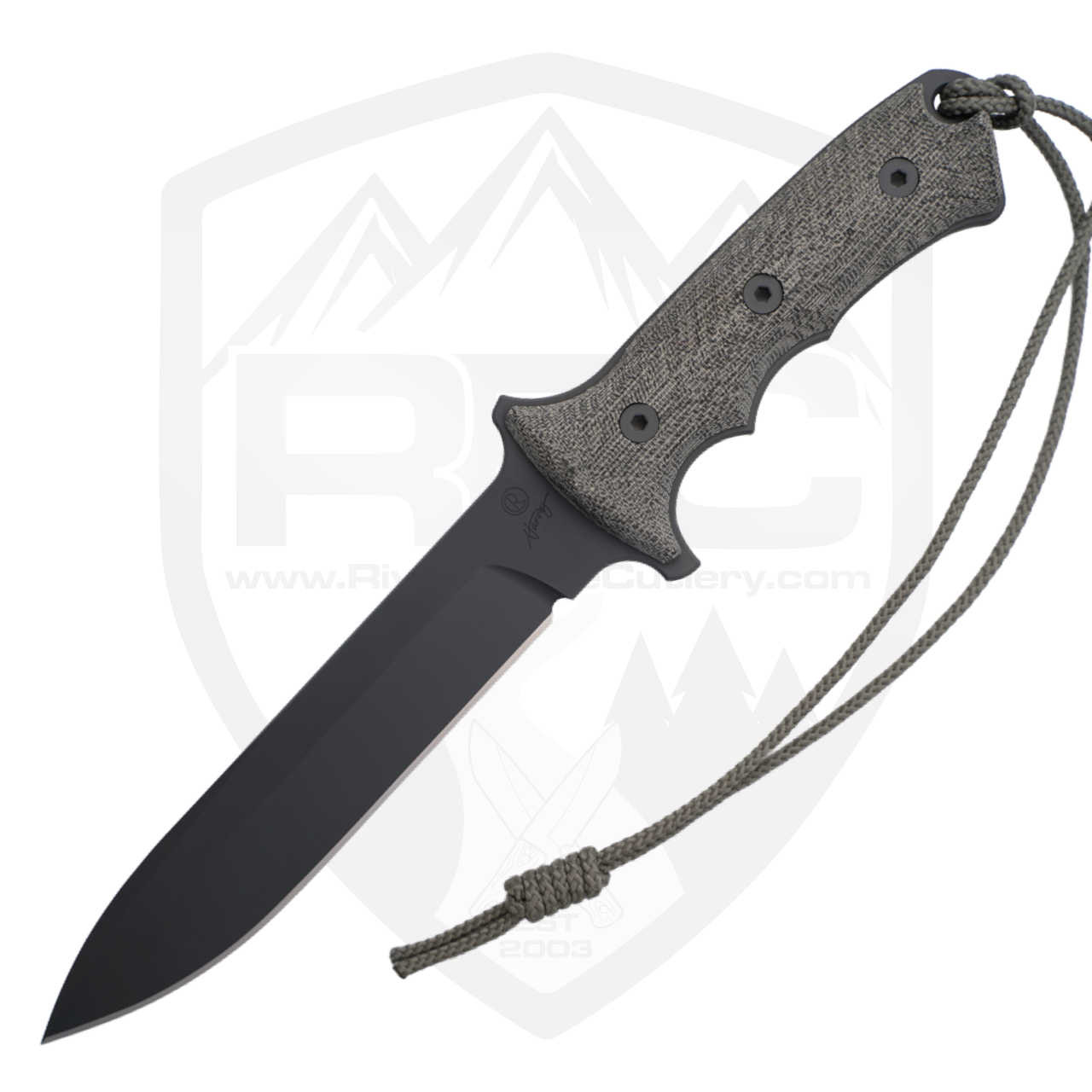 Chris Reeve Green Beret Black Canvas Micarta, Black CPM Magnacut