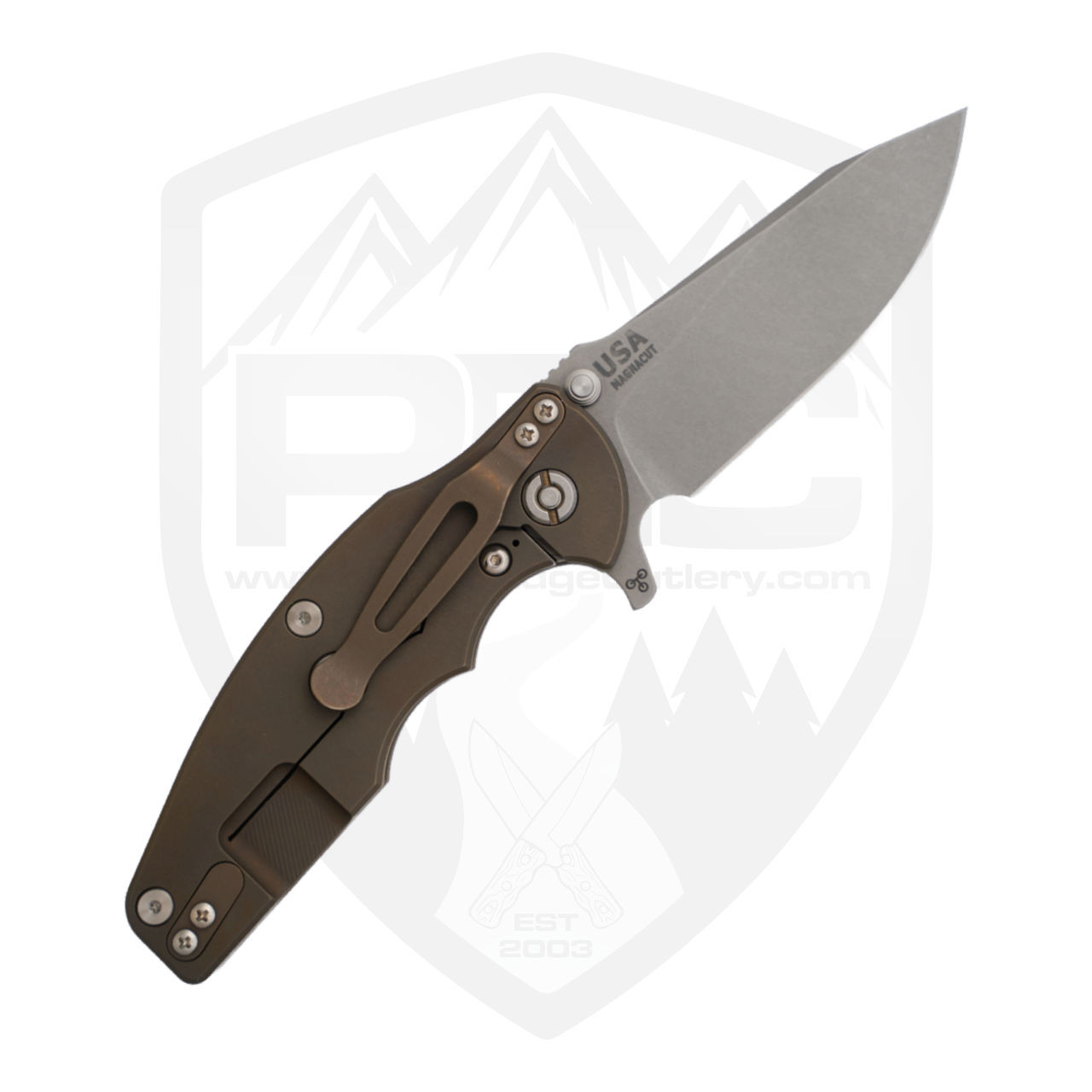 Hinderer Knives Jurassic Slicer Hollow Ground Black G10 Battle
