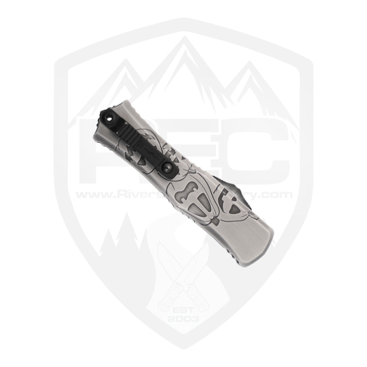 Microtech Hera II Mini Double Edge Jack o' Lantern Signature