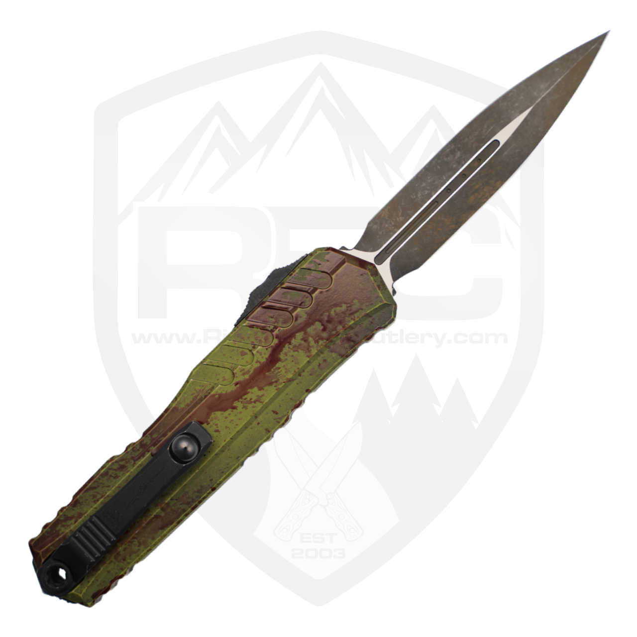 Microtech Cypher II D/E Outbreak Signature Series, Cerakote