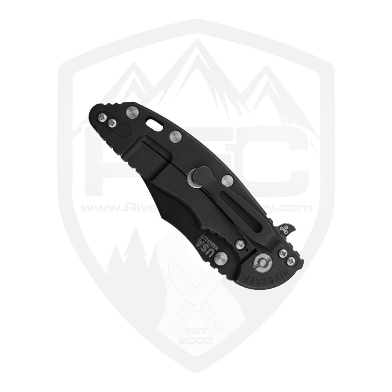 Hinderer XM-18 Bowie Translucent G10, Battle Black Magnacut
